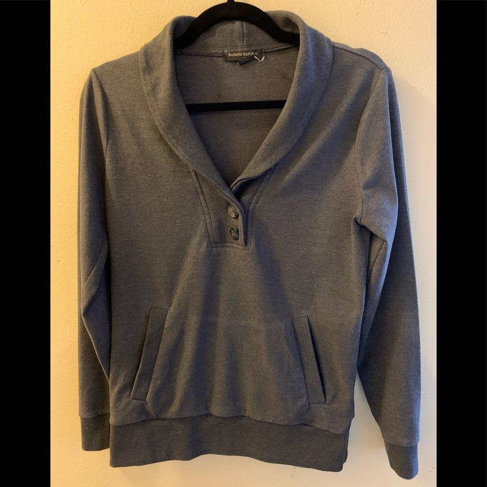 Banana Republic Men’s Casual Sweat Shirt-Grey